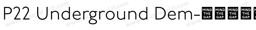 P22 Underground Dem字体转换